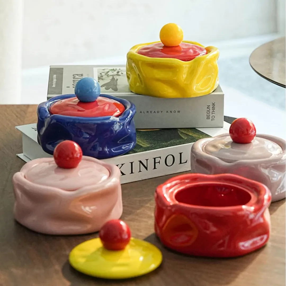 Cinzeiros em cerâmica Pop Colors