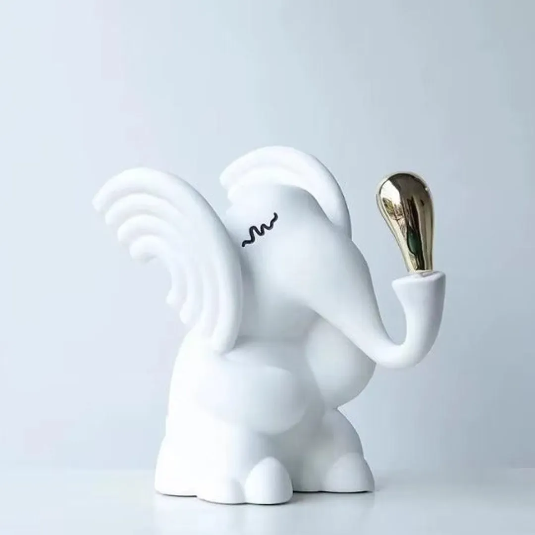 Escultura Elefante Lúdico - design contemporâneo