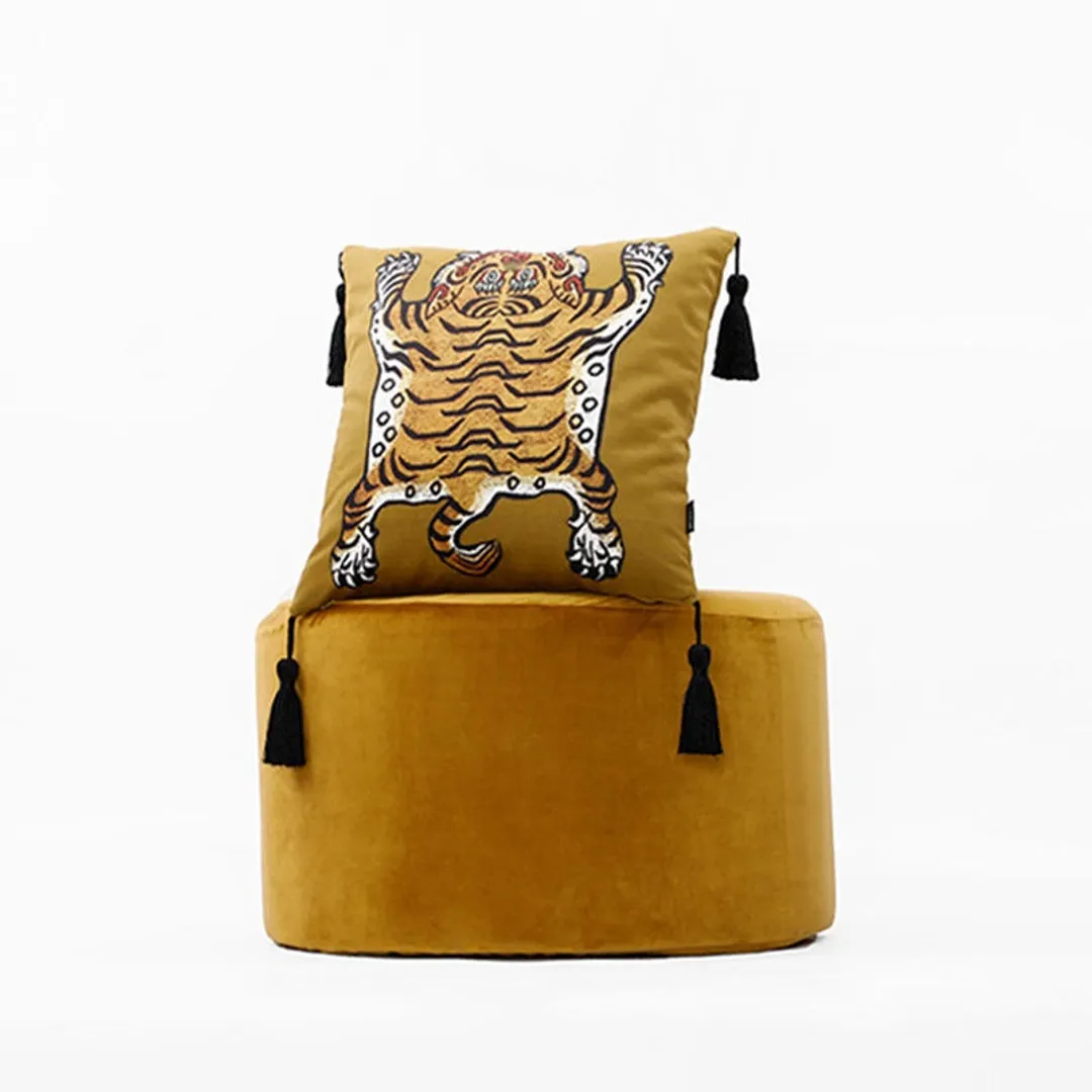 Capa para almofada Tigre Tibetano Luxo - 04 Cores